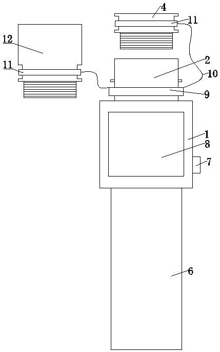 An optical fiber on/off rapid detection device