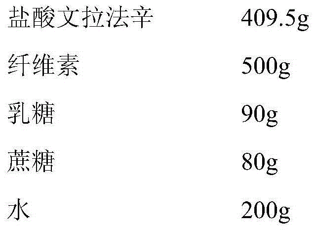 Venlafaxine hydrochloride pellet capsule and preparation method thereof