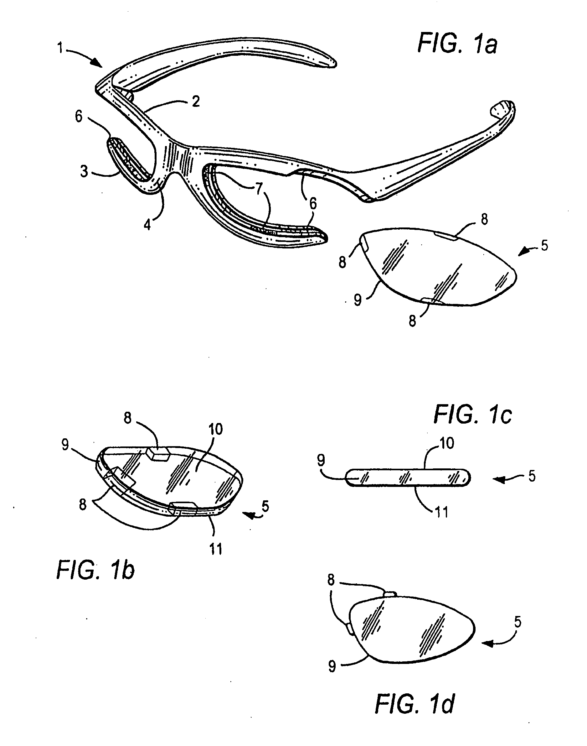 Eyewear frames with magnetic lens attachements