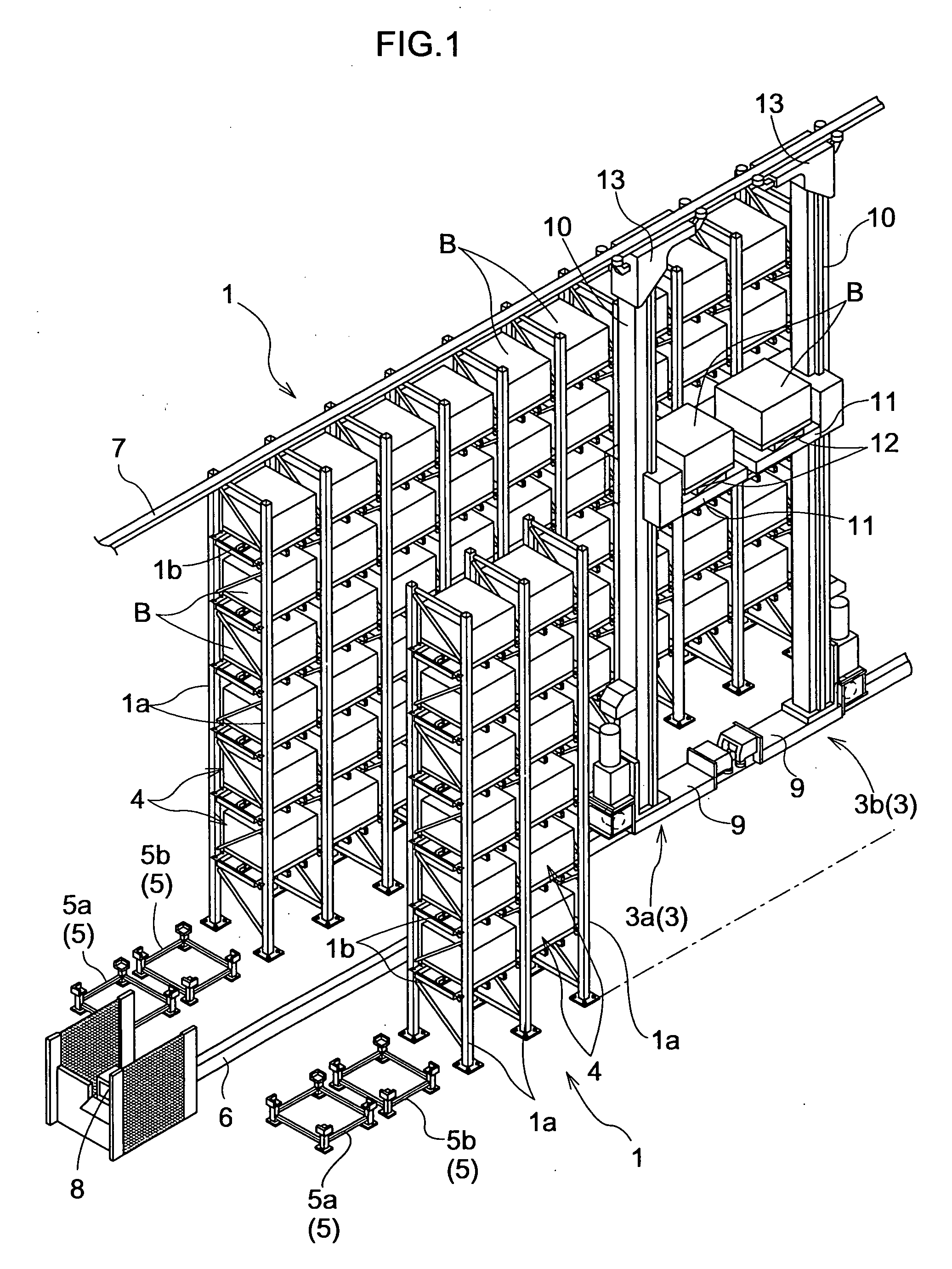 Article transport facility and a method of operating the facility