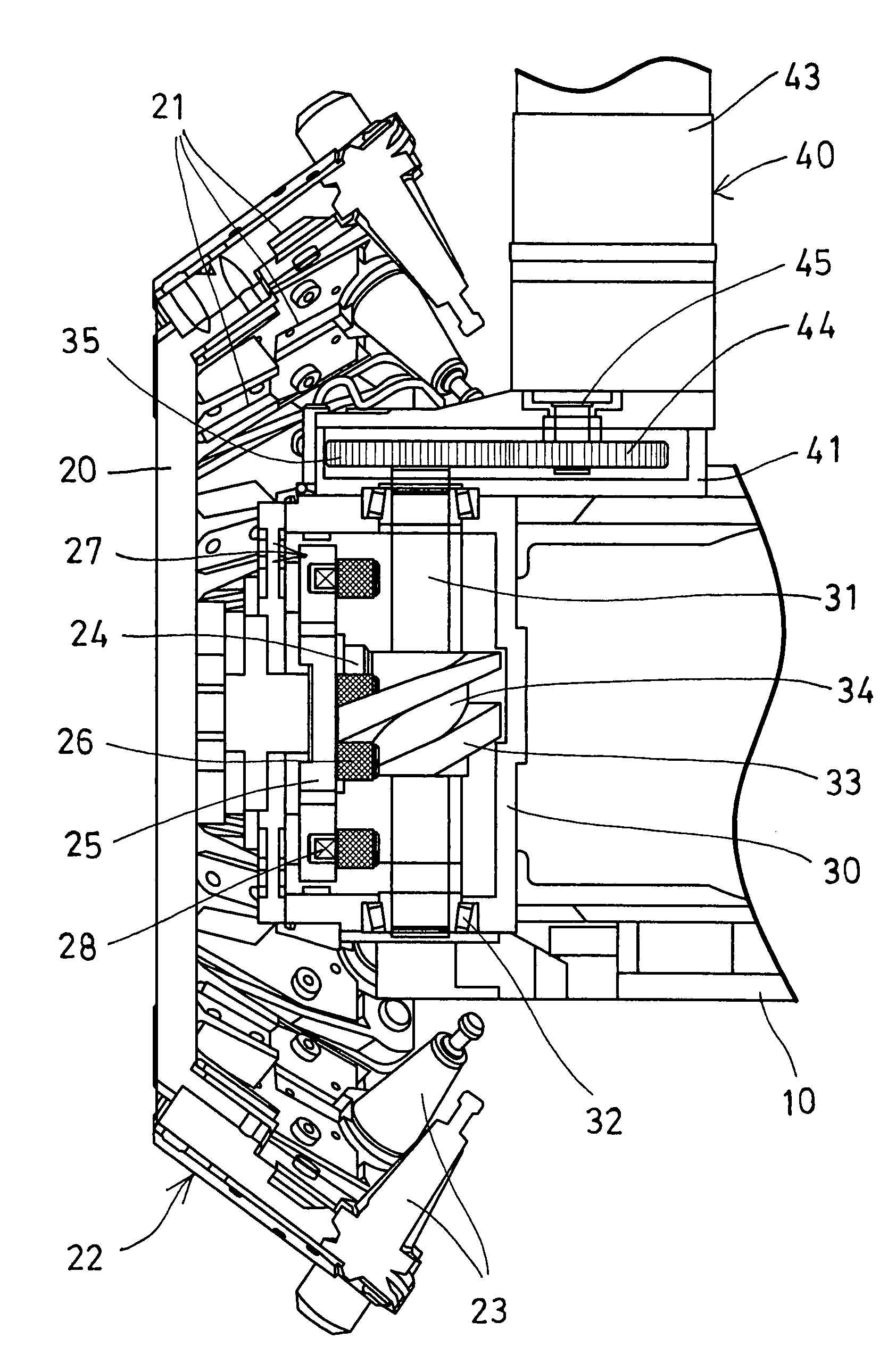 Tool support device for machine tool