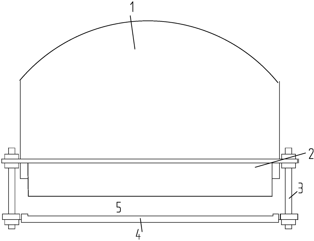 Feeding limiting device for mesh belt type tempering furnace