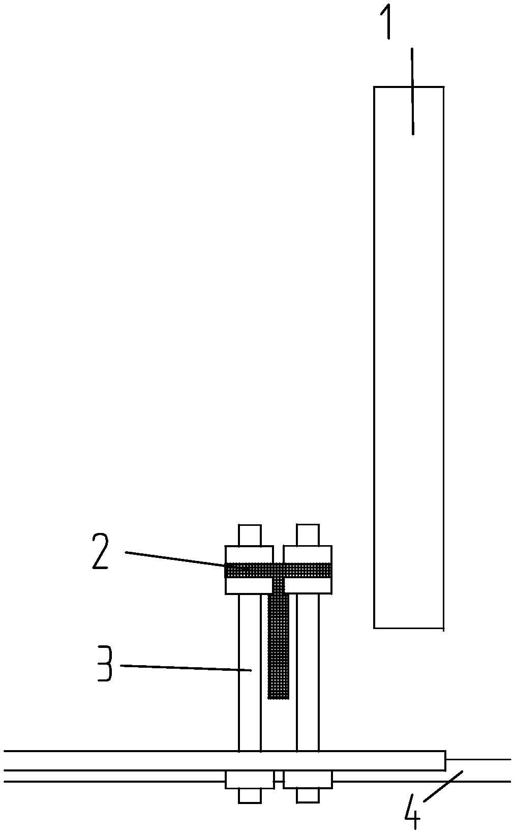 Feeding limiting device for mesh belt type tempering furnace