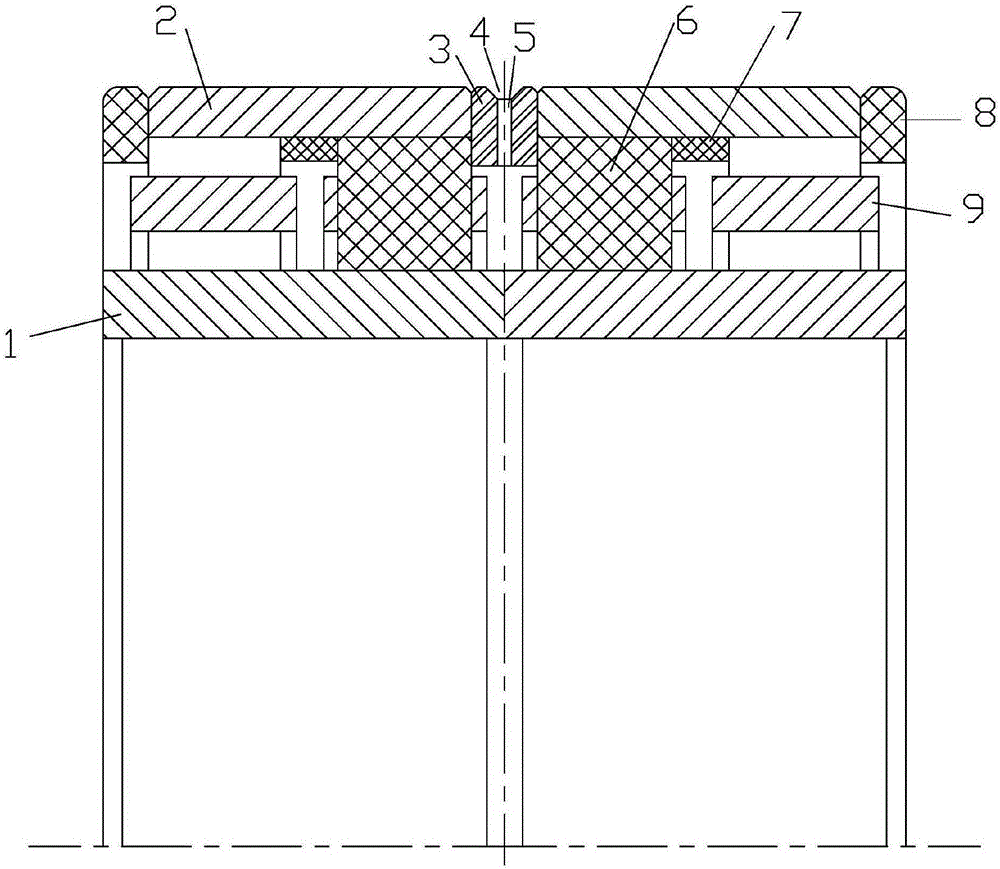 Treatment method for four-row cylindrical roller bearings and retainers