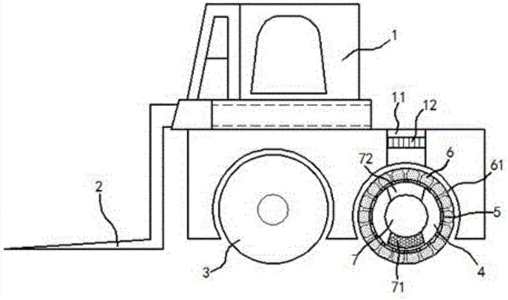 A counter weight wheel