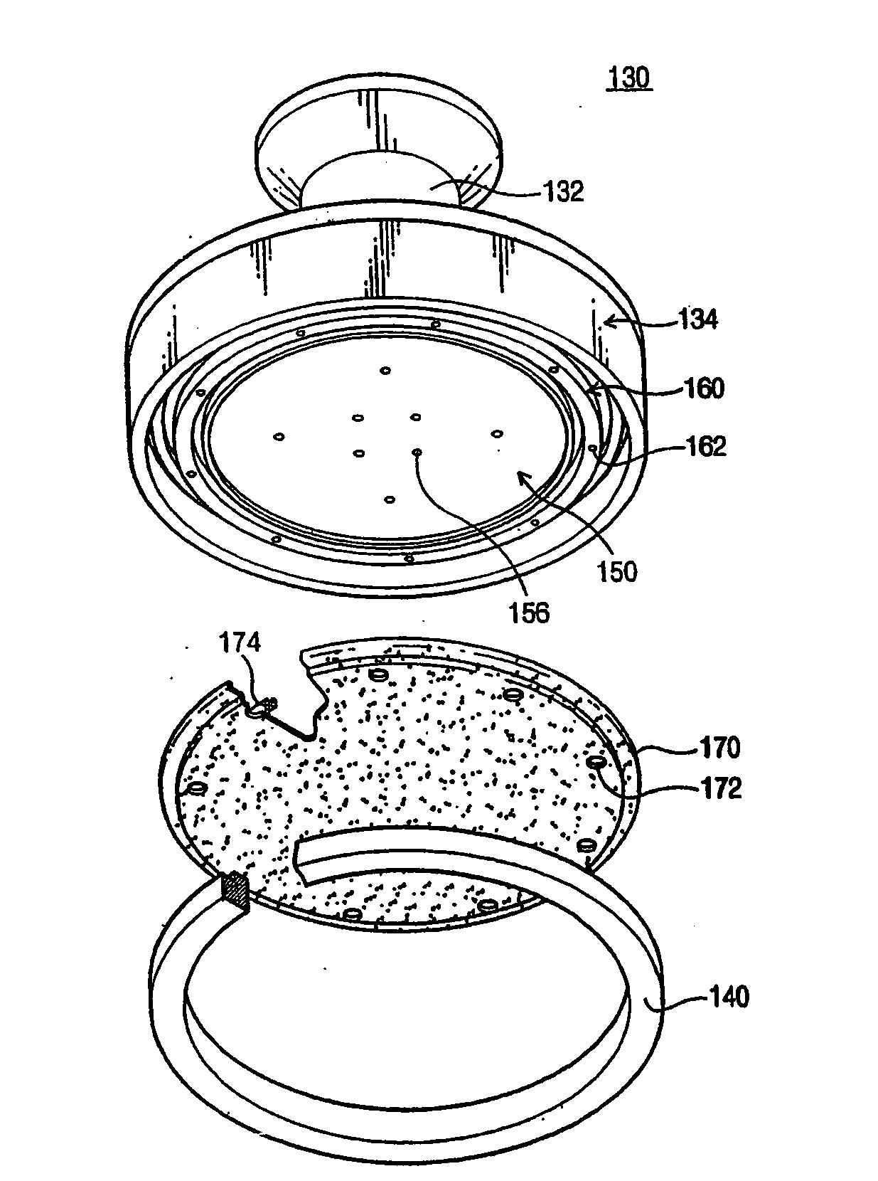 Polishing head of chemical mechanical polishing apparatus and polishing method using the same