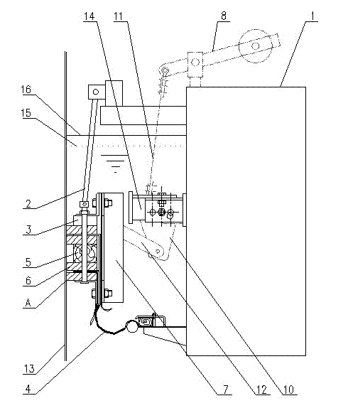 Sealing device for gas tank