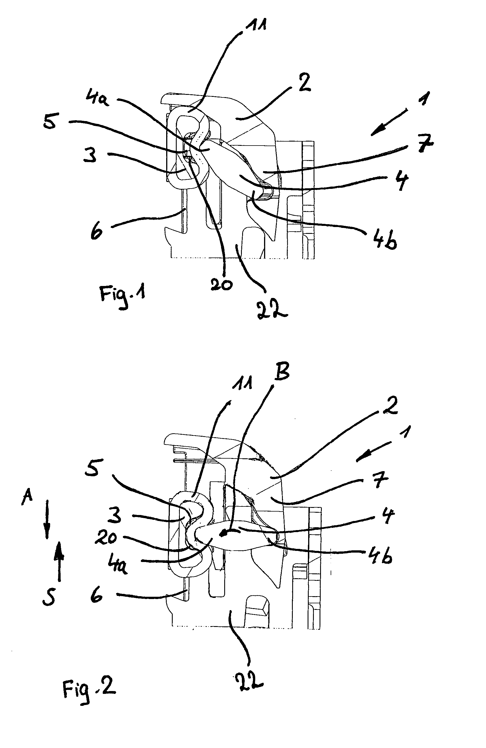 Shock-Proof Seat Belt Buckle for a Motor Vehicle