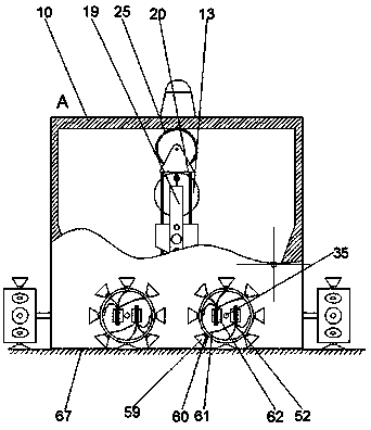High-efficiency glass cleaning device with forewarning device