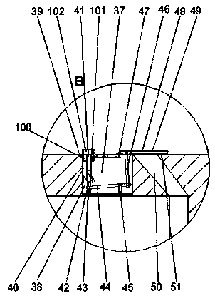 High-efficiency glass cleaning device with forewarning device