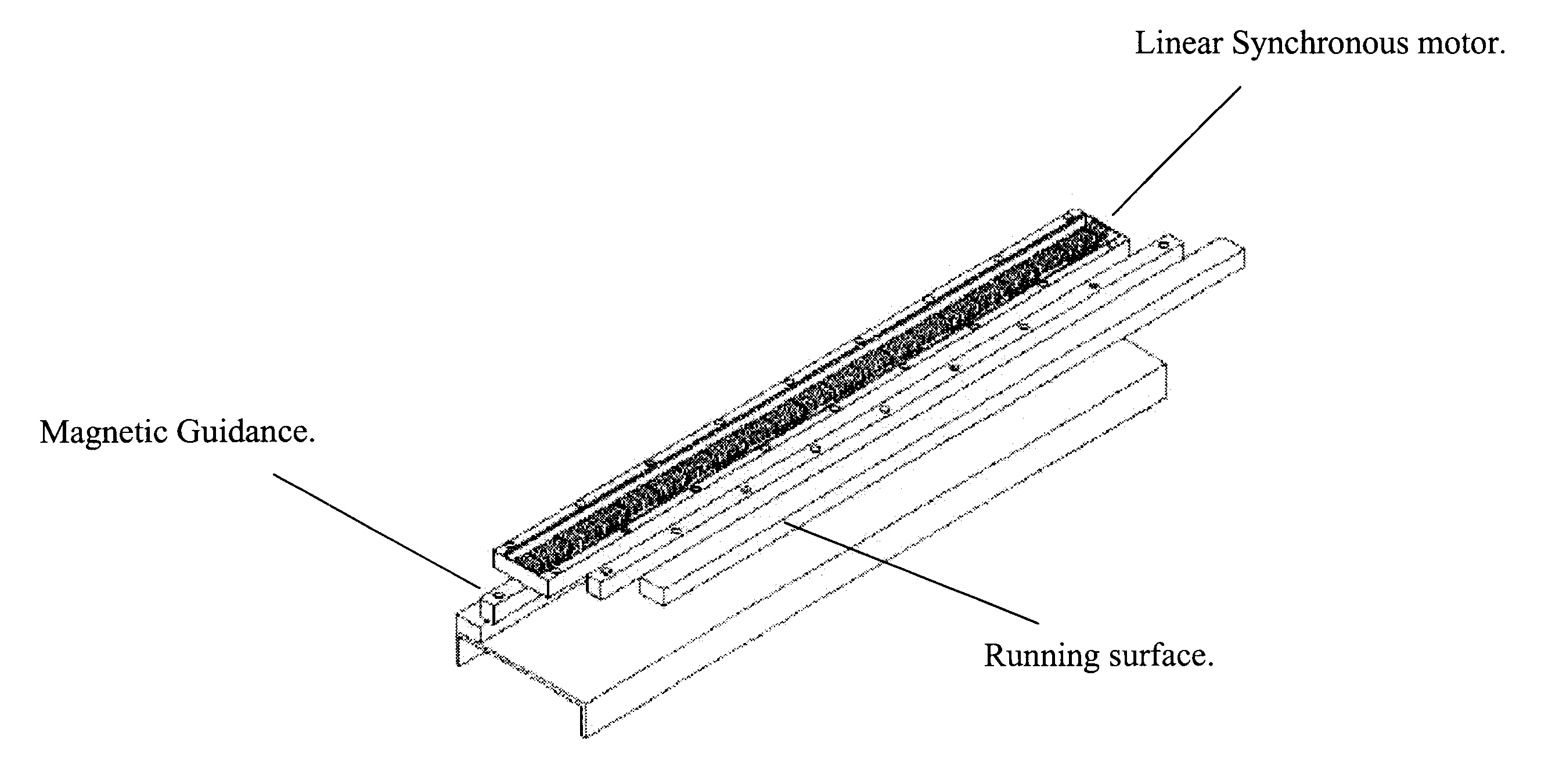 Modular linear motor tracks and methods of fabricating same