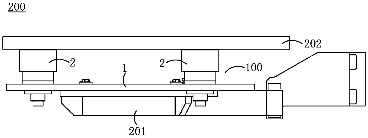 Buffering mechanism, vertical furnace and process door of vertical furnace