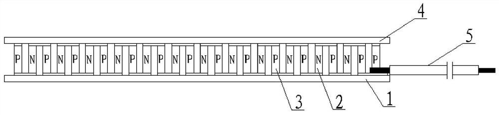 A high-voltage intensive thermoelectric refrigerator and its preparation method