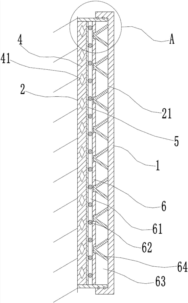 Composite wood-veneer-simulating hanging structure