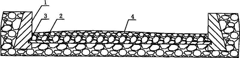 Large-gradient gravel river bank protective structure and river washout-resistant controlling method thereof
