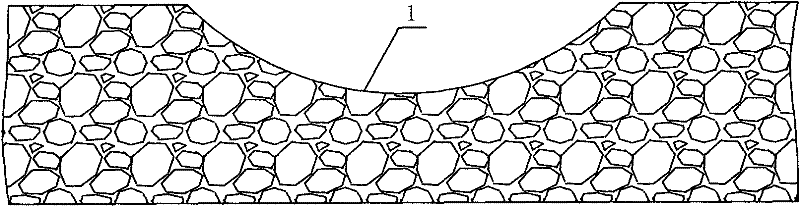 Large-gradient gravel river bank protective structure and river washout-resistant controlling method thereof