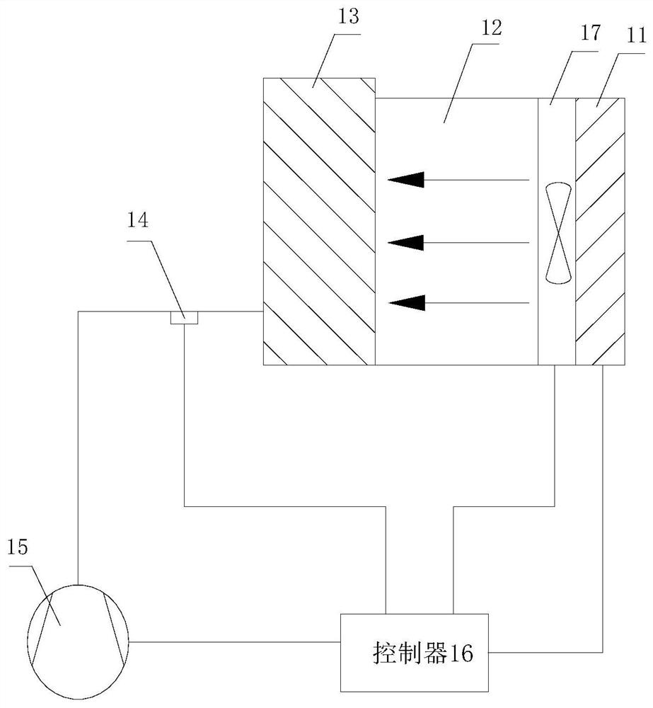 Air conditioner with self-controlled suction temperature