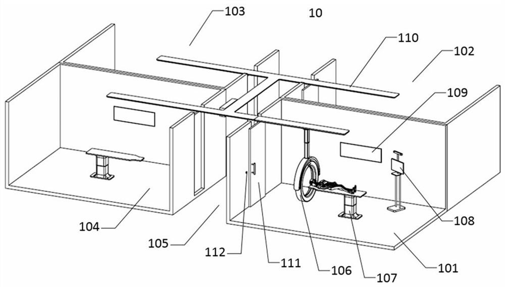 Mobile medical CT scanning device and scanning method thereof