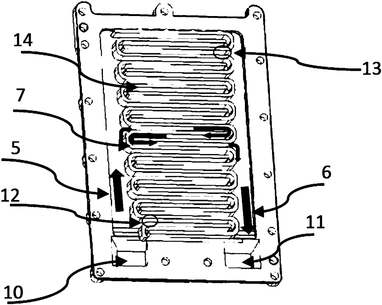 Runner layer structure of PTC electric heating device