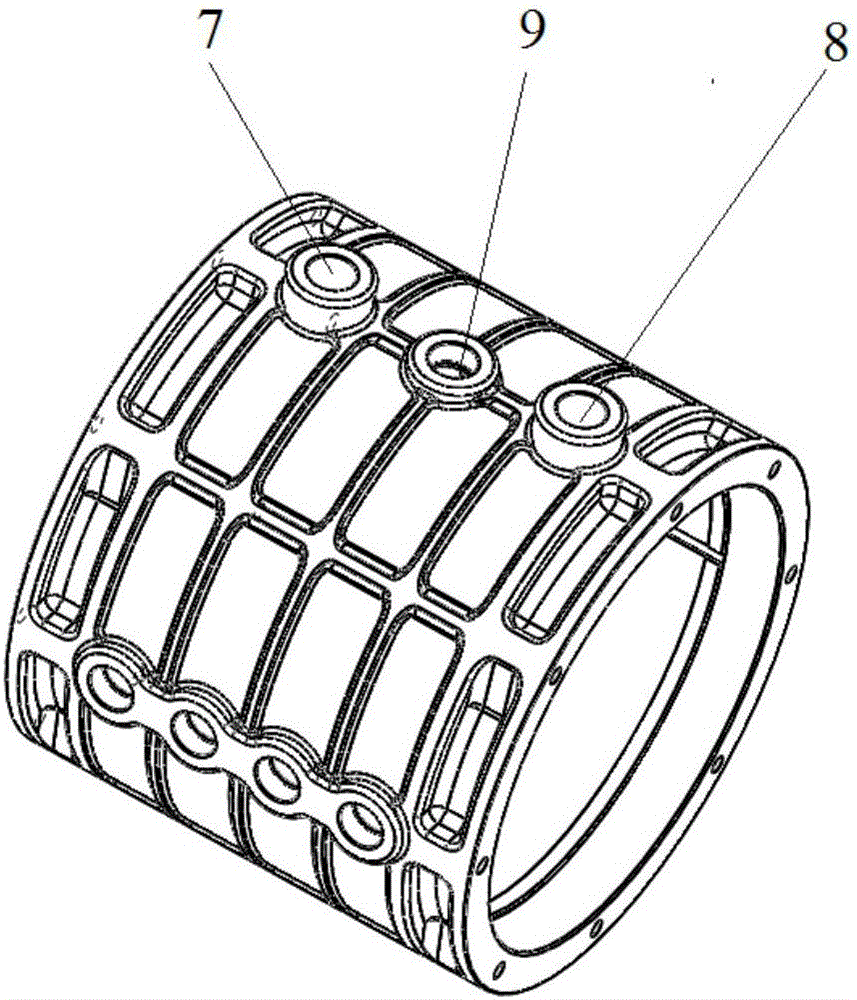 Water-cooling motor case, sand core, and method for manufacturing water-cooling motor case