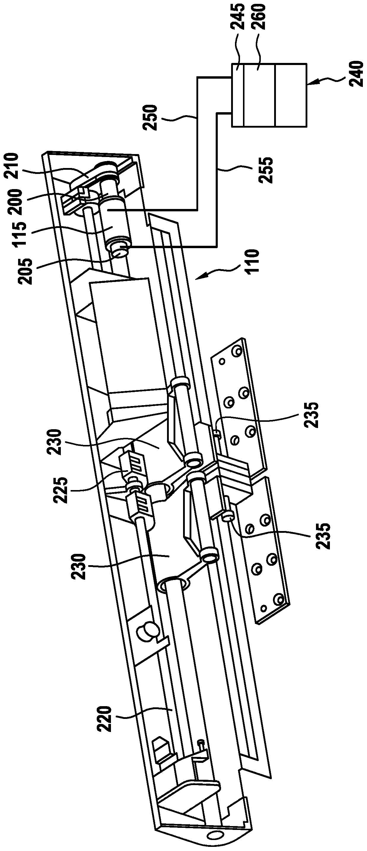 Method and device for detecting the wear state of a component of a door drive system of a rail vehicle
