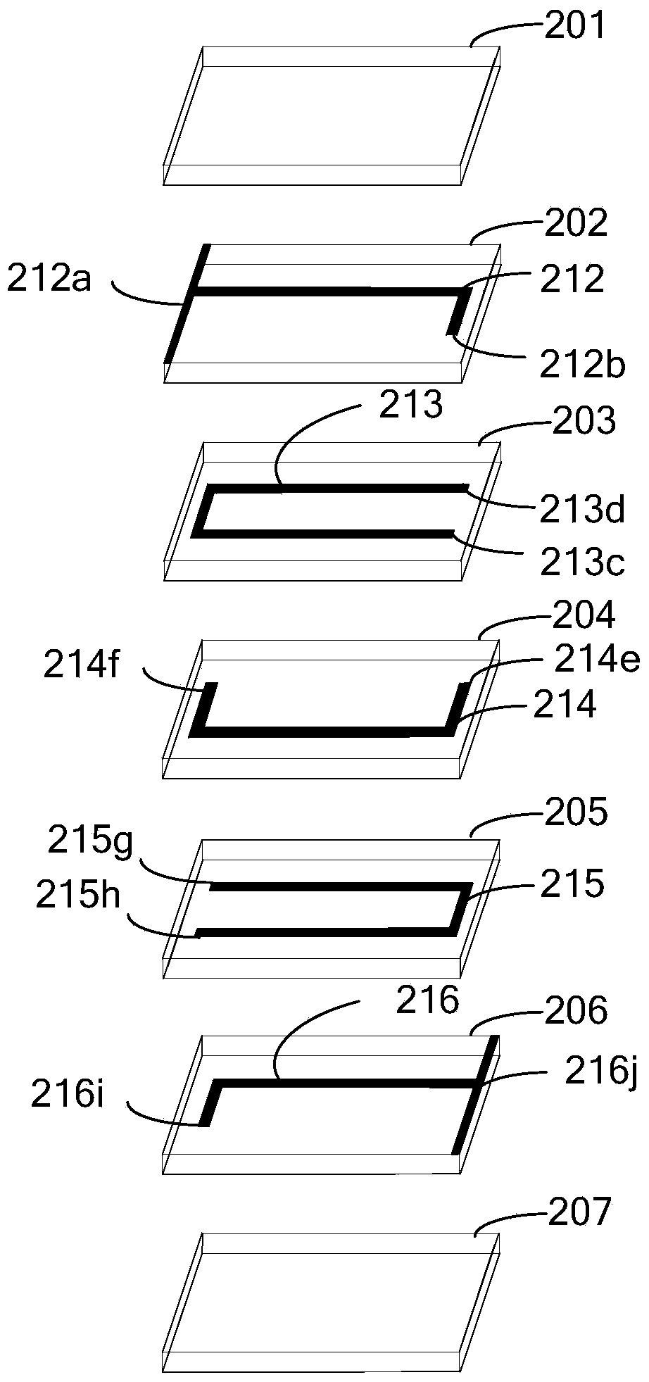 Laminated sheet type bypass wave absorbing device and manufacturing method thereof
