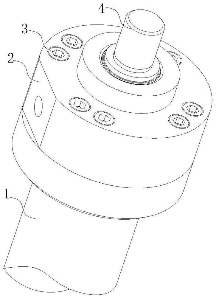 Connecting structure of hydraulic oil cylinder top cover and oil cylinder