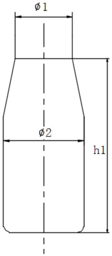 Transition layer material, application and process for improving internal stress of charge of warhead