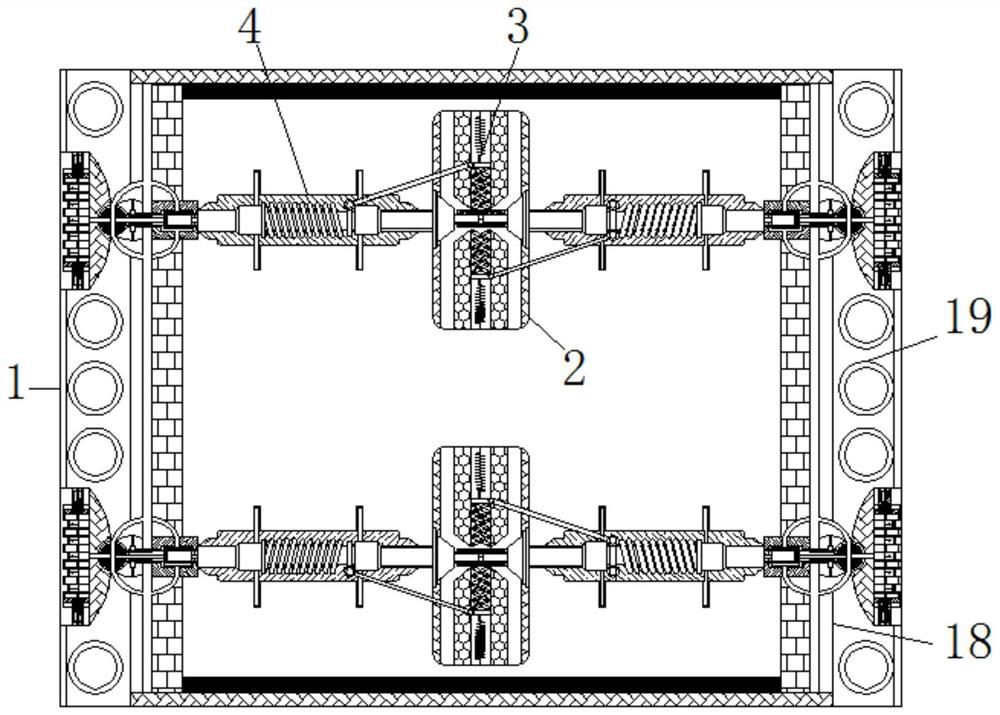 Transferring, expanding and flattening anti-wrinkle equipment for garment fabric manufacturing