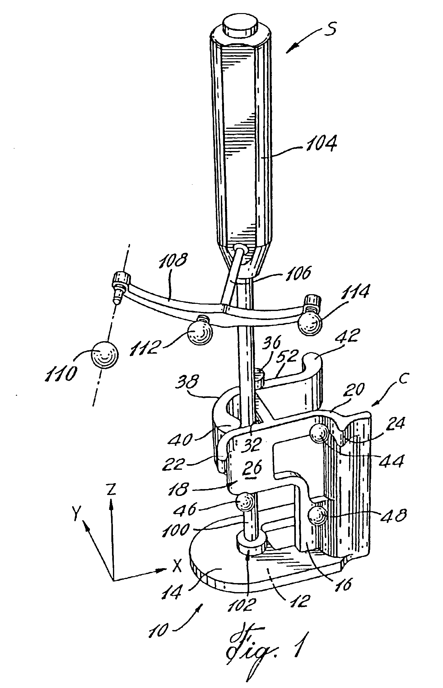 Automatic calibration system for computer-aided surgical instruments