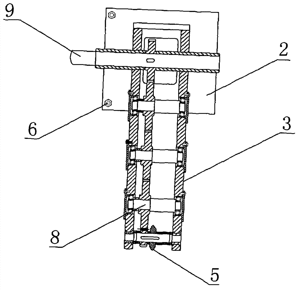 Large-sized inner gear ring machining device