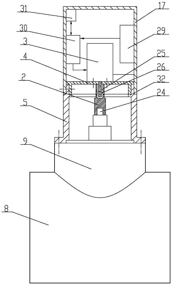 Vertical valve core type PE (polyethylene) stop valve driven by miniature gear motor