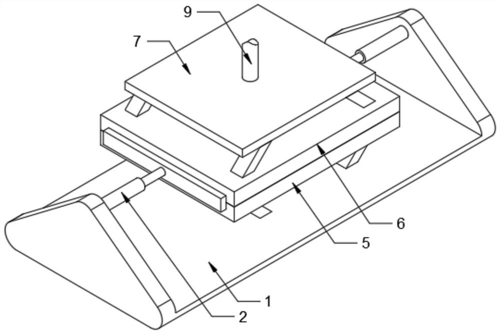 Mold opening device for foaming mold of refrigerator door body