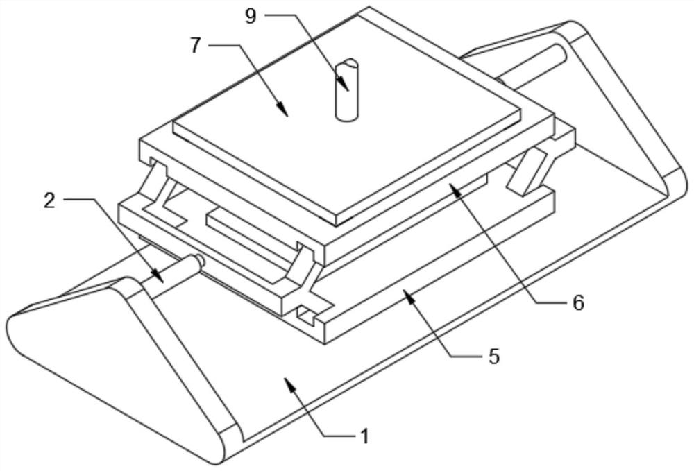 Mold opening device for foaming mold of refrigerator door body