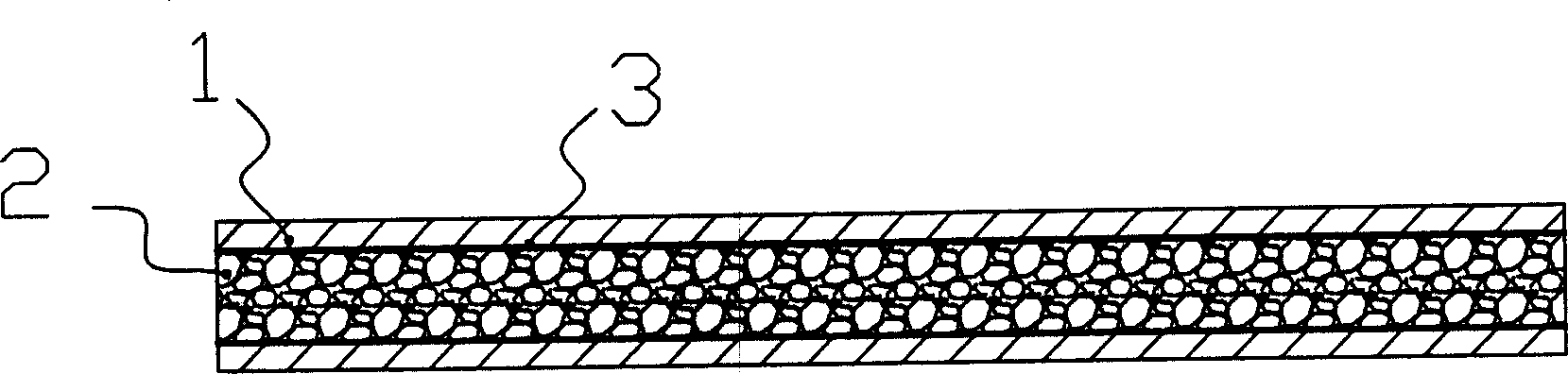 Multilayer flame-retardant composite wood and method for producing same