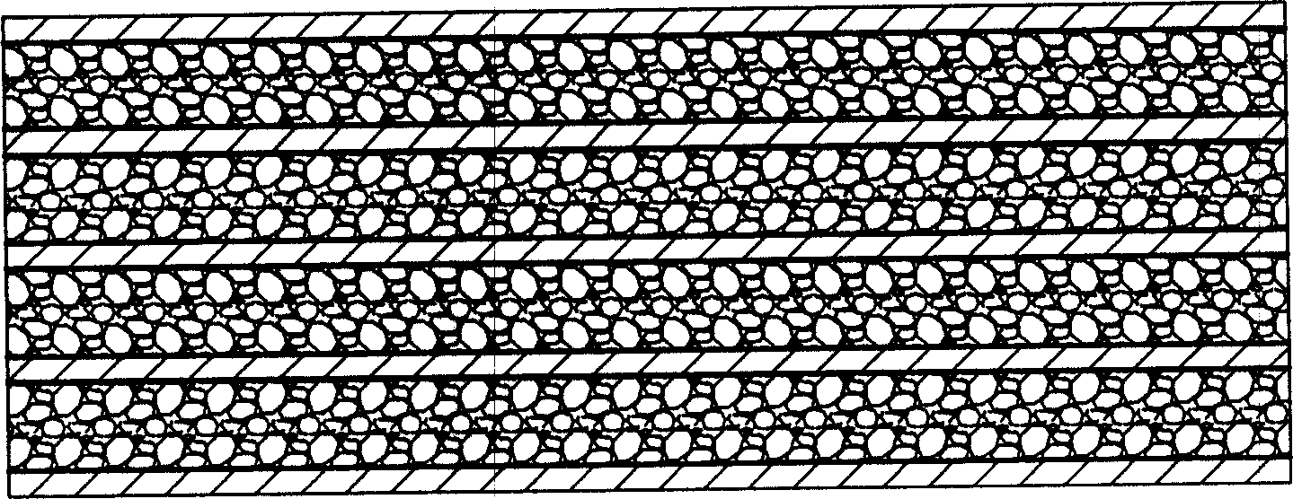 Multilayer flame-retardant composite wood and method for producing same