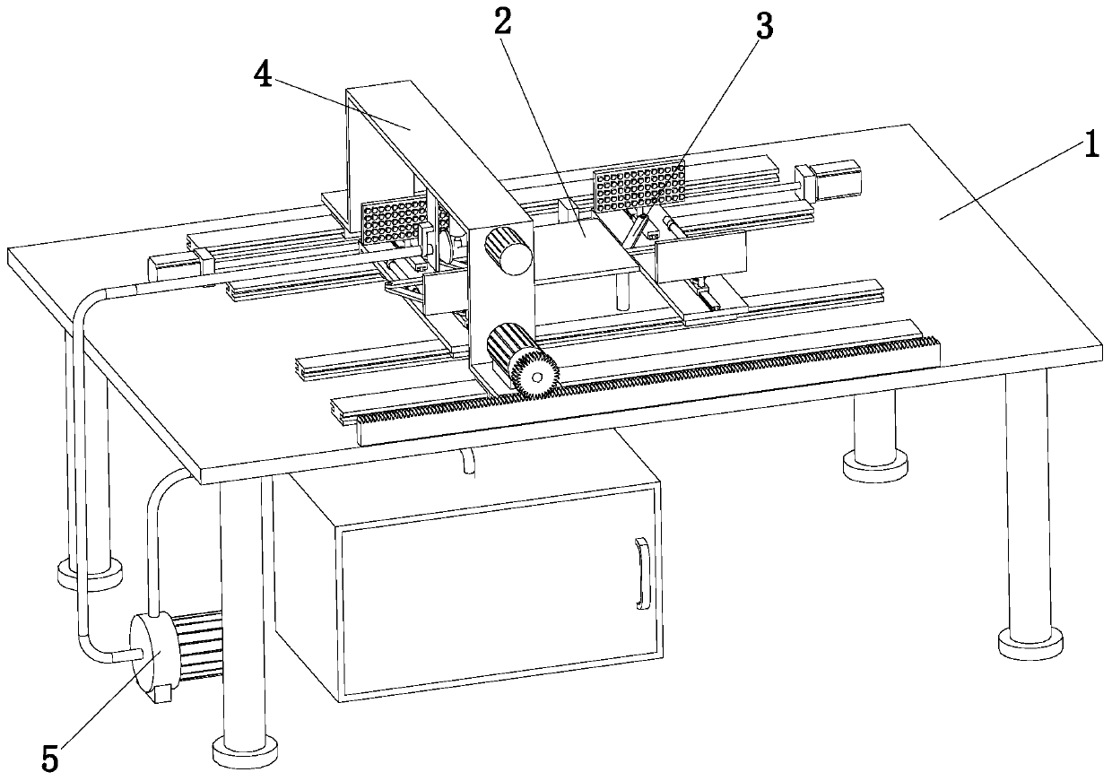 Graphene board positioning and drilling device