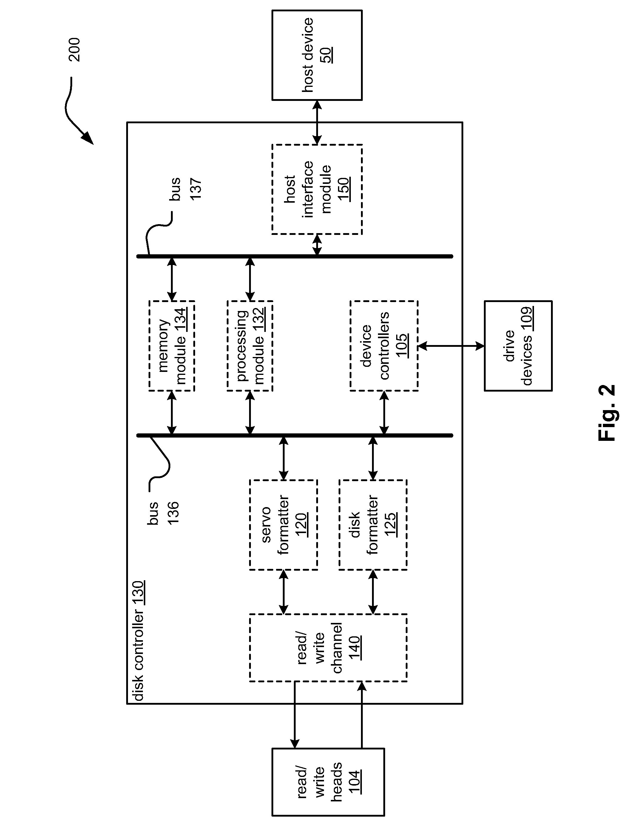 Formatting disk drive data using format field elements