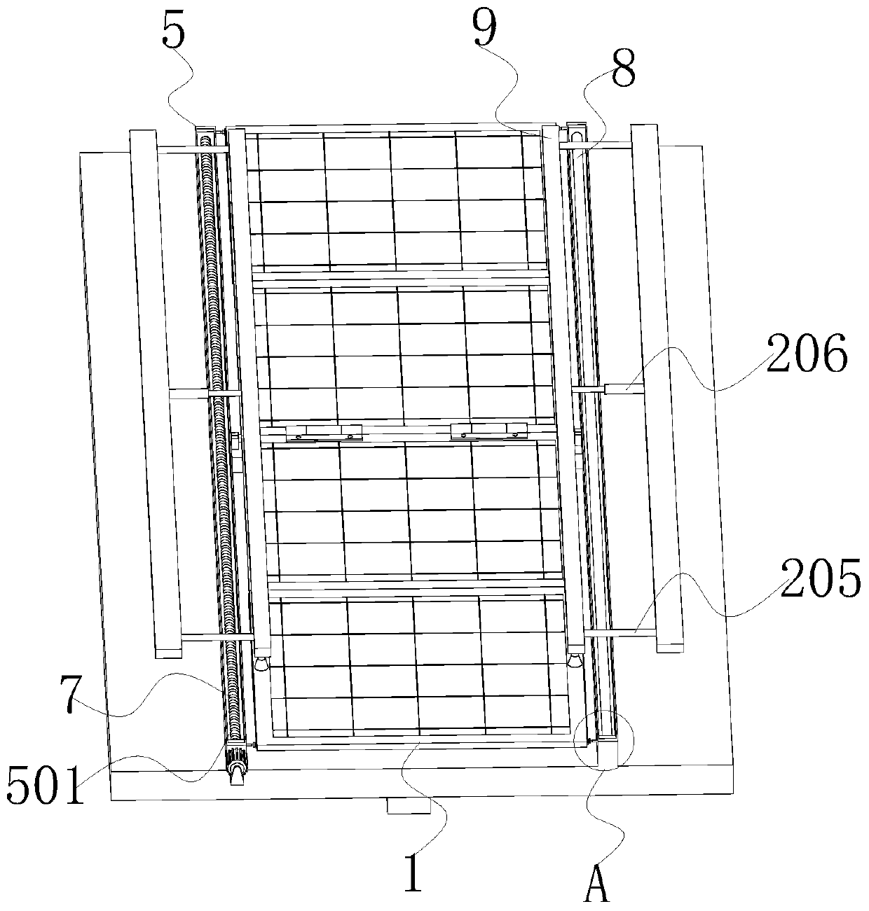 Foldable vehicle-mounted photovoltaic power generation panel device