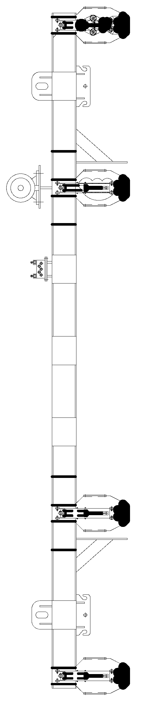 Concrete tubular pile die lifting appliance