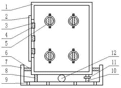 Electric cabinet capable of facilitating wire fixation