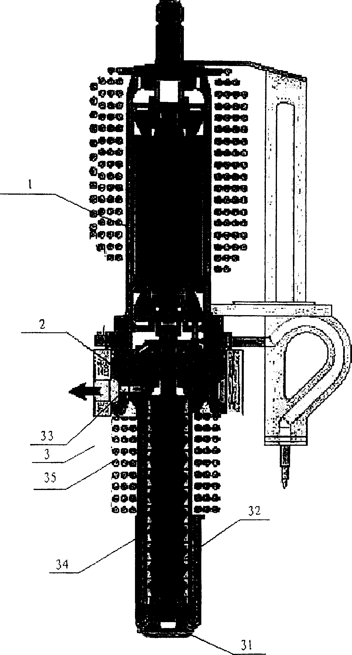 Blade type oil, gas and water multiphase booster pump