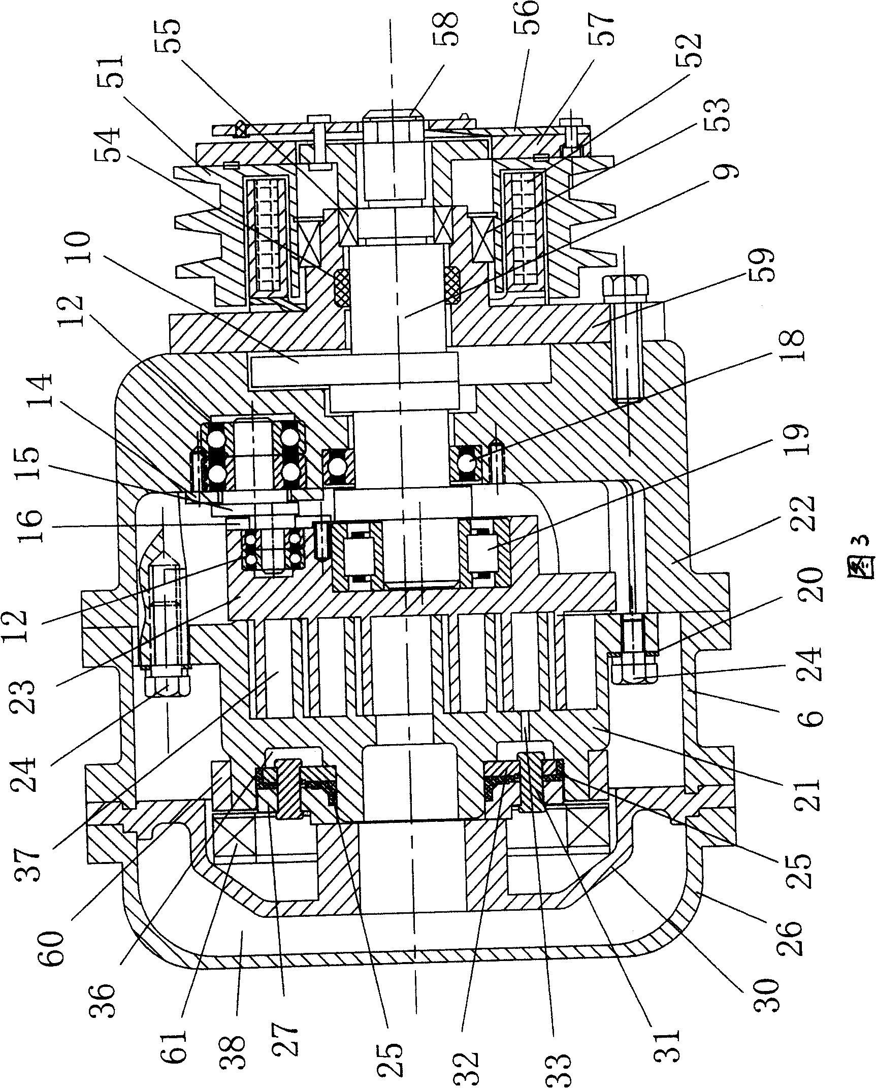 Oil-free vortex air conditioner compressor