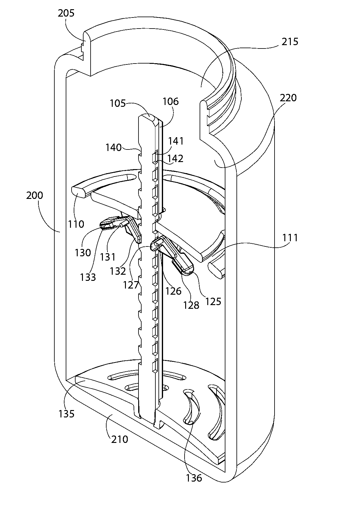 Container insert for lifting contents