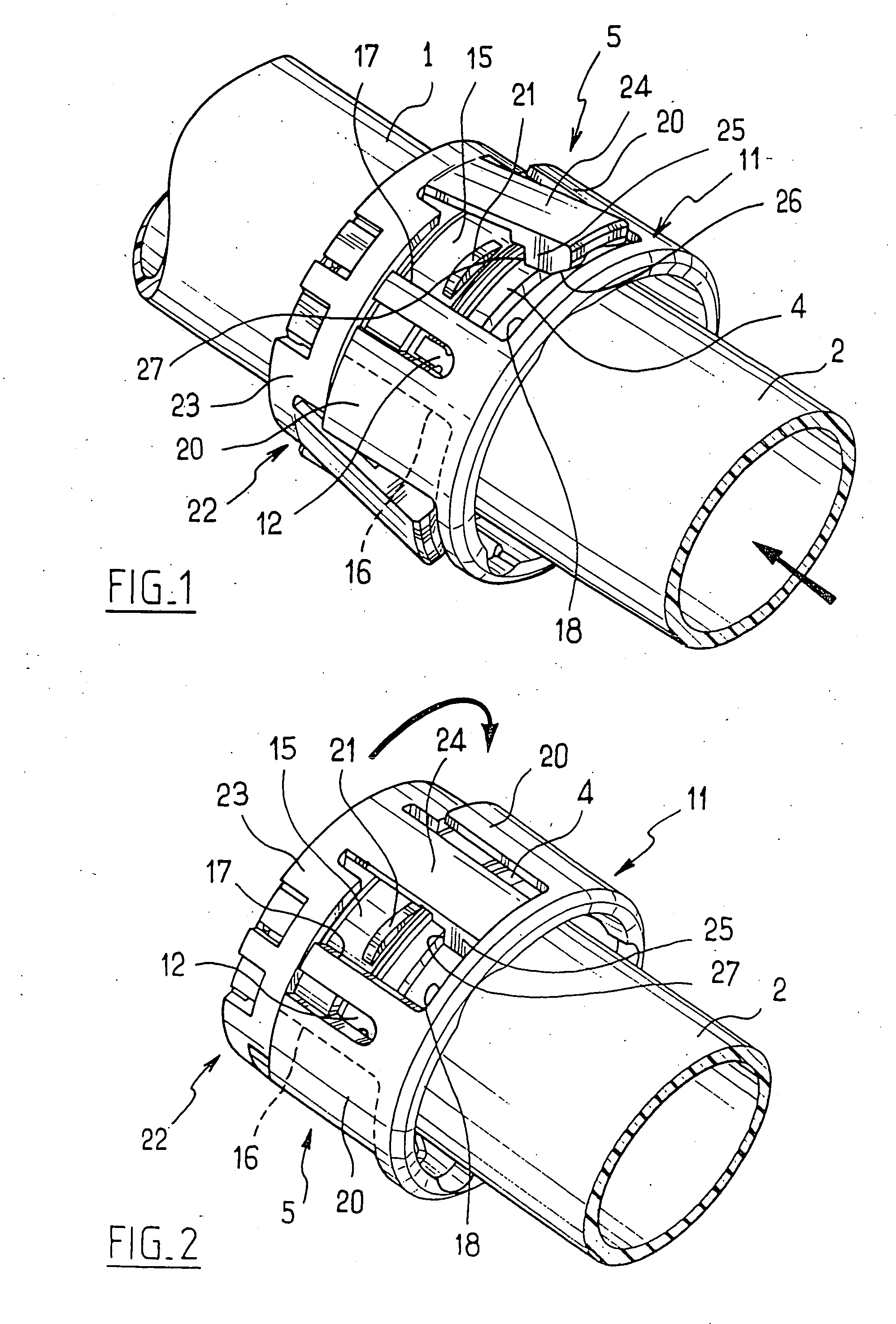 Quick coupling device