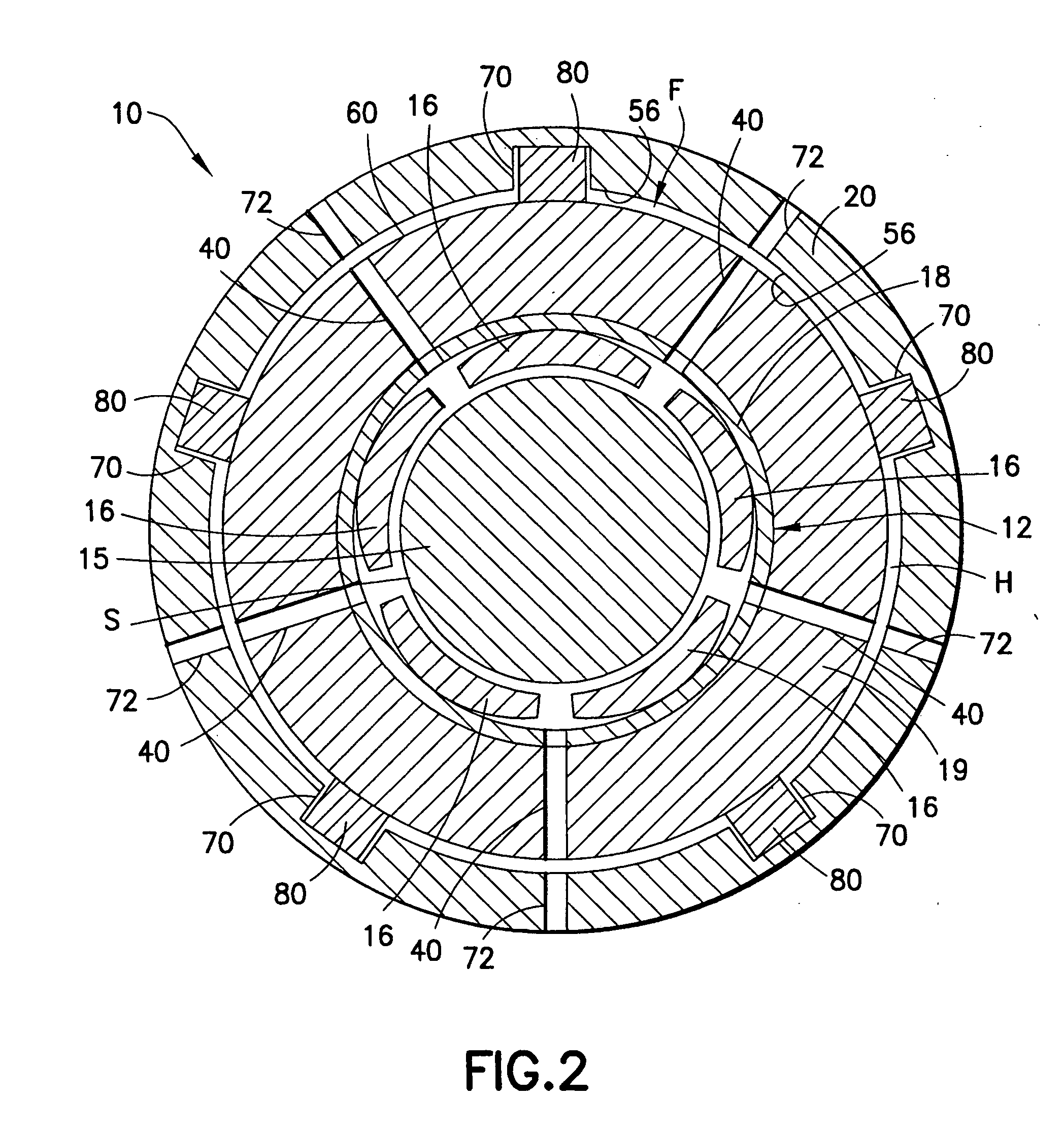 Bearing assembly and centering support structure therefor