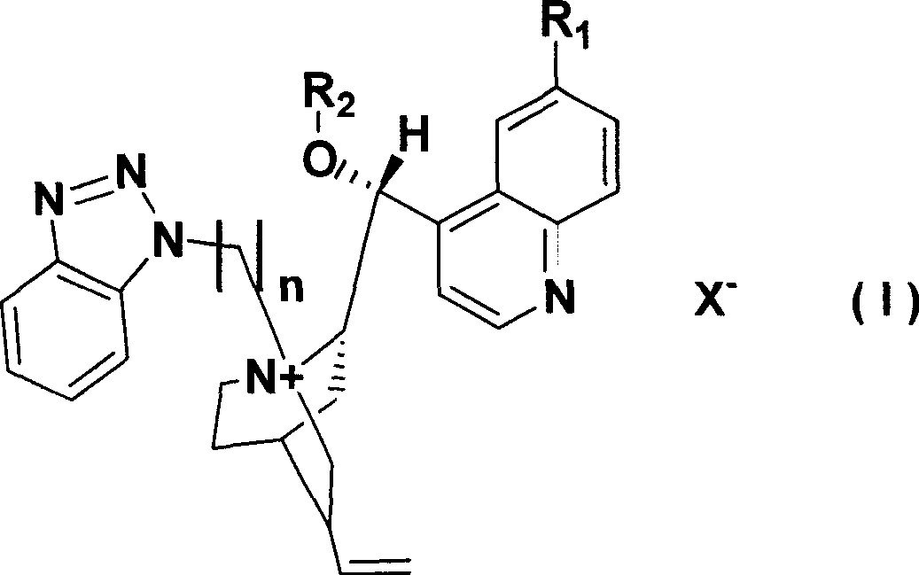 Cinchona alkaloid quaternary ammonium salt derivatives as well as preparation method and application thereof