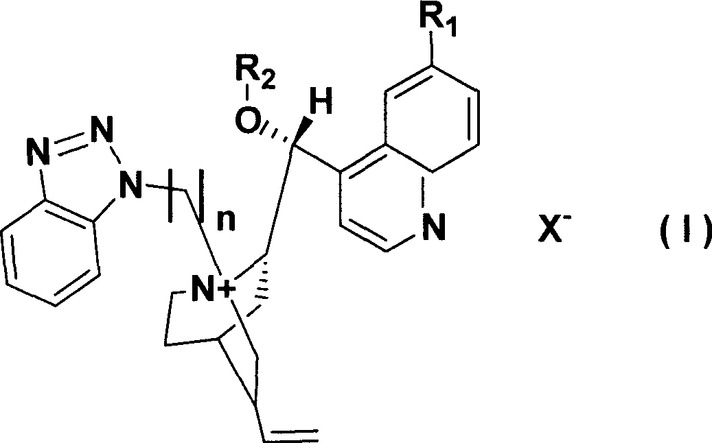 Cinchona alkaloid quaternary ammonium salt derivatives as well as preparation method and application thereof