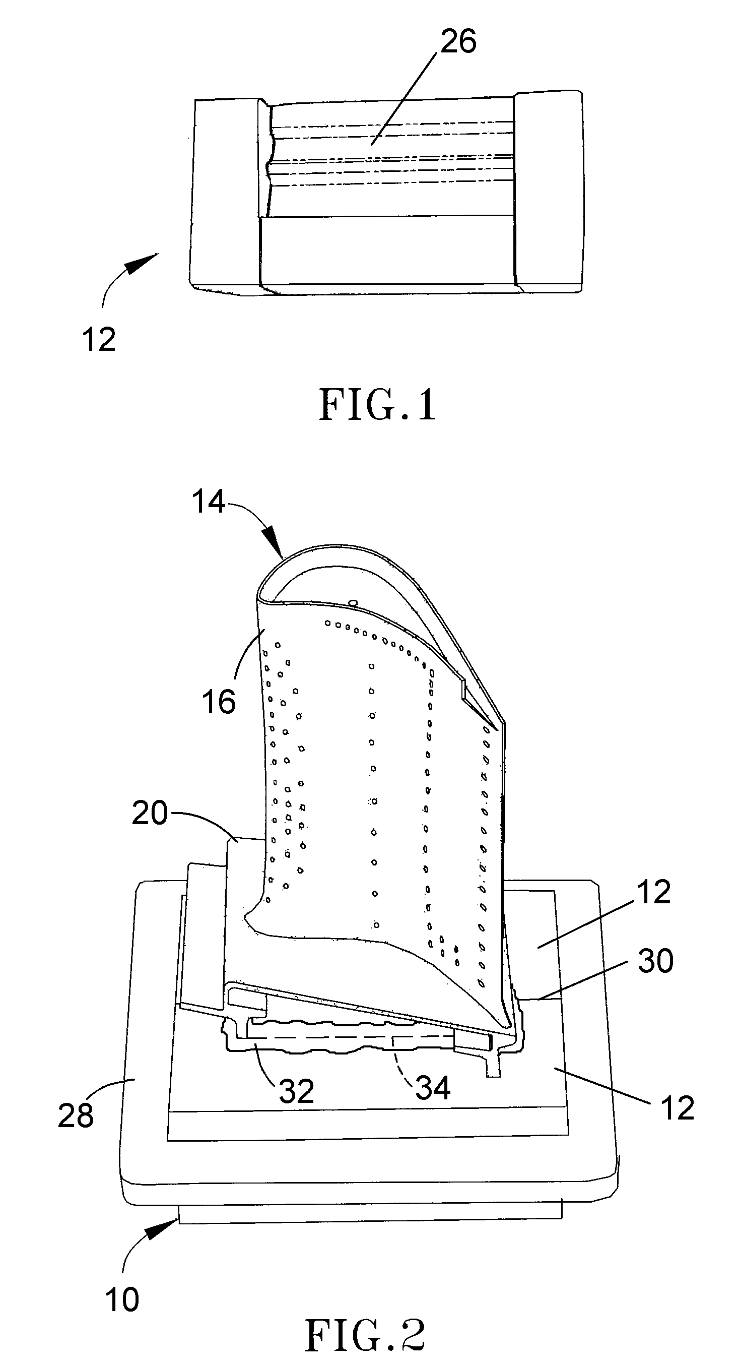 Method and device to prevent coating a dovetail of a turbine airfoil