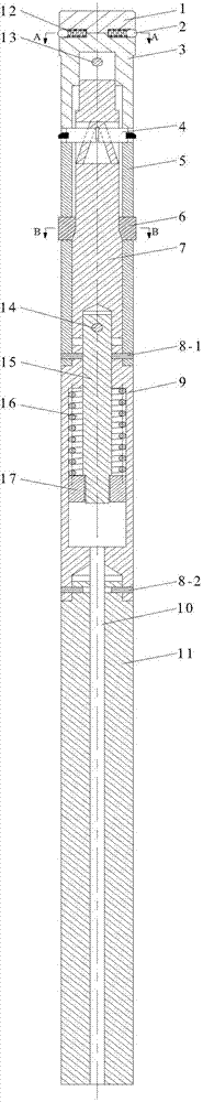 A special boring bar for deep hole inner groove processing